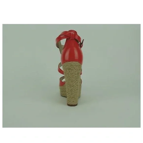 Michael Kors Women's Gabriella Platform Wedge Patent Watermelon 🍉 - Picture 8 of 8